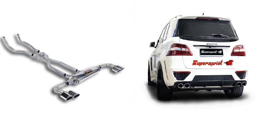Supersprint Downpipe Kit - rechts und links 849411